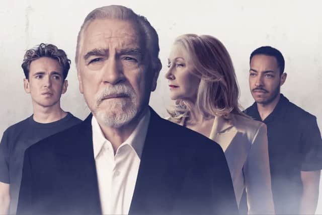 Sir Brian Cox (centre) and Patricia Clarkson (second from the right) will also be appearing on Laura Kuenssberg's show this week,  as the pair are currently treading the boards on London's West End (Credit: Second Half Productions)