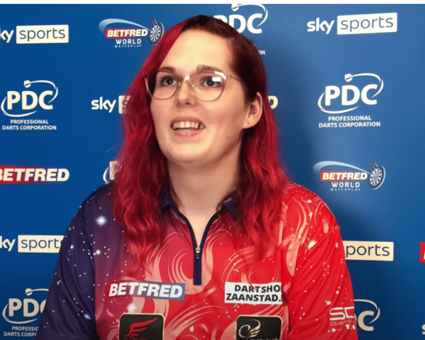 Noa-Lynn van Leuven defeated the likes of Fallon Sherrock and Beau Greaves on route to winning the PDC Women’s Series Event. (YouTube)