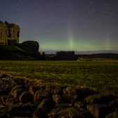 The Aurora Borealis is seen above the ruins of Duffus Castle in Scotland in February 2021 (Photo: Peter Summers/Getty Images)