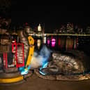 Londoners are stunned as Godzilla and Kong are spotted around the Thames in an epic stunt that spans air, land and the Thames. The formidable Titans have been unleashed in giant sculpture form beneath the OXO Tower which has also been renamed GxK Tower to mark the release of Godzilla X Kong: The New Empire, in cinemas across the UK and Ireland this Friday 29th March.