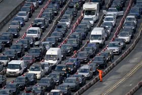 Drivers are being warned of 'carmageddon' this Easter, with more than 14 million journeys expected throughout the holiday period. (Credit: Gareth Fuller/PA Wire)