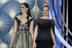 Anne Hathaway and Jessica Chastain star alongside one another in Mothers' Instinct. Picture: Paul Drinkwater/NBCUniversal via Getty Images