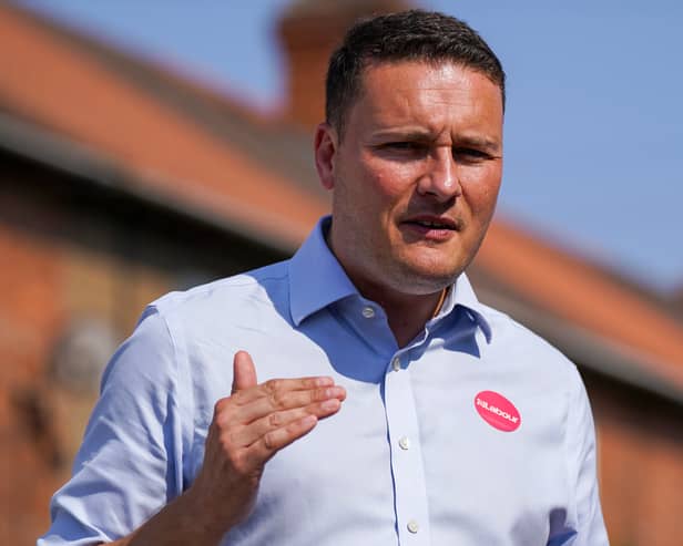 Labour's shadow health secretary Wes Streeting was targeted by Just Stop Oil campaigners who hand delivered a letter to his home - only to get the wrong address. (Credit: Getty Images