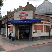Police are hunting a suspect after two people were injured in a knife attack at Kennington tube station. (Credit: Google Maps)