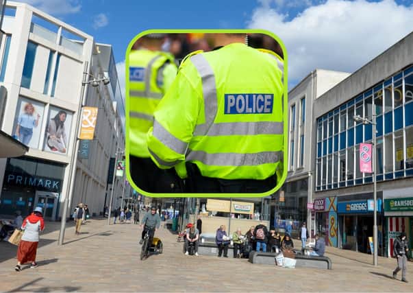 Police were called out to the incident on The Moor, Sheffield city centre at 5.13pm on Wednesday, March 27, 2024