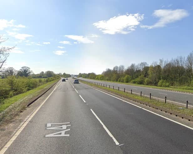 The A47 near Terrington St John in Norfolk, which has been closed after a "serious collision" Picture: Google