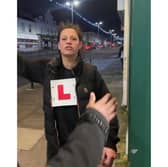 A woman wearing an L-plate is wanted after an assault in Plymouth in January Picture: Devon and Cornwall Police
