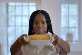 Chef to the stars Chef Vickz will pitch client Stormzy’s favourite short rib mac and cheese to Managing Director of Buying at Aldi UK, Julie Ashfield, in 'Aldi's Next Big Thing' on Channel 4. Photo by Aldi/Clarion Comms.