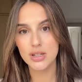 'Made in Chelsea' star Lucy Watson has spoken about the 'life or death' situation she faced during the birth of her son Willoughby. Photo by TikTok/Lucy Watson.