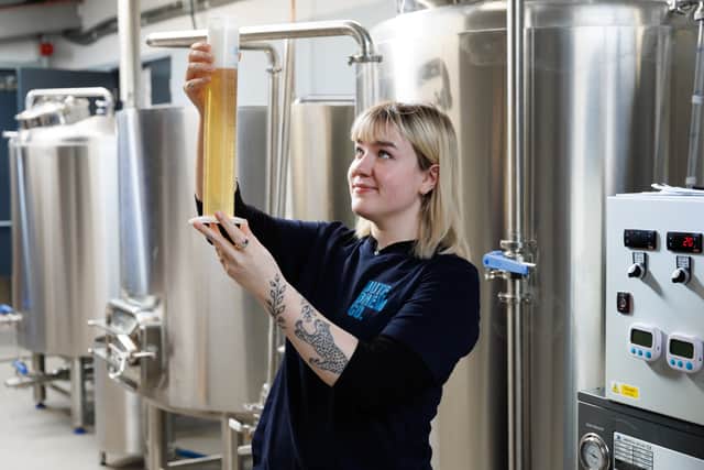 Imogen Holland at the Isle of Bute Distillery