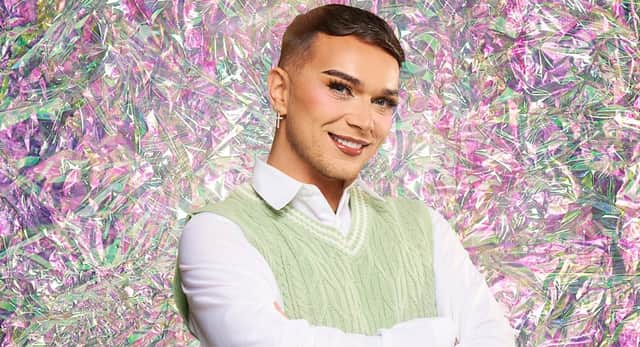 ‘Glow Up: Britain’s Next Make-Up Star’ series six contestant Connor. Photo by BBC.