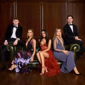'Made in Chelsea' season 27 new cast members. Pictured: (L-R) Jack Taylor, Tina Stinnes, Zeyon Taylan, Julia Pollard 'Muffin' and Sam Vanderpump 'Vanders'. Photo by Channel 4.
