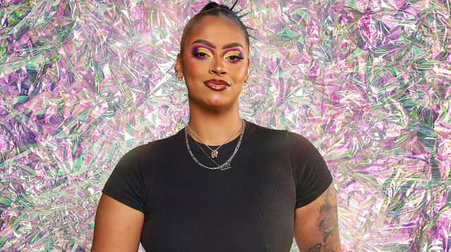 ‘Glow Up: Britain’s Next Make-Up Star’ series six contestant Shania. Photo by BBC.