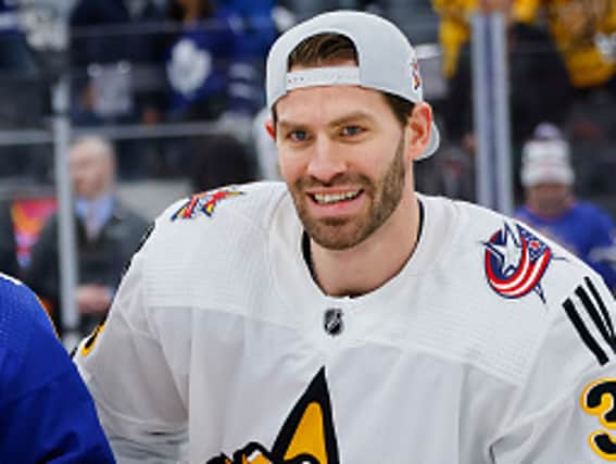 NHL star Boone Jenner and his wife, Maggie have announced the death of their baby boy one month before his due date. Picture: Getty Images