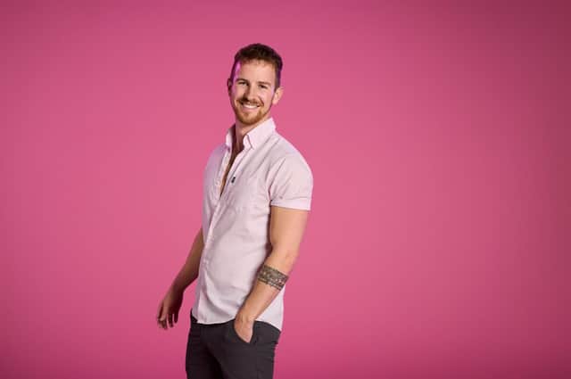 ‘Love Triangle' dater Dan, who viewers will see in the first episodes of the new E4 dating show. Photo by Channel 4.