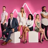 The first six 'pickers' who are taking part in new Channel reality dating show 'Love Triangle'. Pictured, left to right, are Dan, Mike, ZaraLena, Danika, Jasmine and Lloyd. Photo by Channel 4.