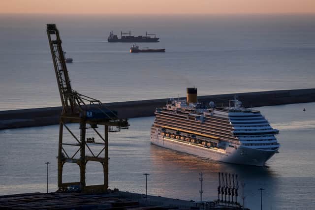 Around 1,500 passengers on board MSC Armonia luxury cruise are stranded in Barcelona port as 69 Bolivians are “travelling on false visas”. (Photo: AFP via Getty Images)