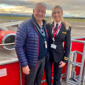 Efforts by a team at Jet2 and NATS allowed an ATC worker to share his final transmission with his daughter, a pilot of Jet2, before his retirement. (Photo: Jet2.com)