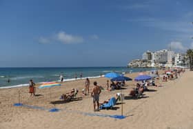Amador Beach on Spain’s Costa Blanca has been closed after wet wipes clogged the sewer networks causing a sewage spill. (Photo: Getty Images)