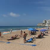 Amador Beach on Spain’s Costa Blanca has been closed after wet wipes clogged the sewer networks causing a sewage spill. (Photo: Getty Images)