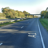 The A1M in South Yorkshire has been closed after a lorry caught fire. Picture: Google Maps
