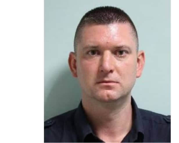 Kevin Smith, 38, was detained by officers from the NCA’s Anti-Corruption Unit at work in Portsmouth on 26 August 2023, as part of a joint operation with the Metropolitan Police Service and Border Force.
Picture: NCA 
