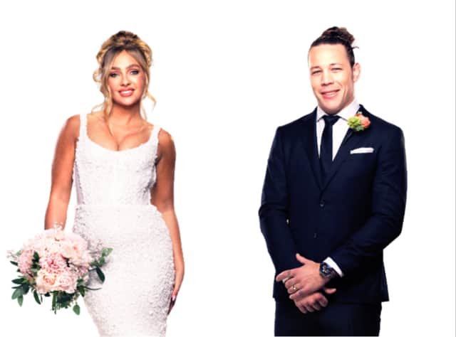 Eden Harper and Jayden Eynaud were matched on season 11 of 'Married at First Sight: Australia'. Photos by Channel 4.