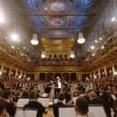 The orchestra performs during the opening ceremony of the 80th Vienna Philharmonic Ball at Musikverein in 2023. Picture: Getty Images