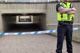 A boy, 17, is fighting for life after a stabbing in an underpass of St Mary's Gate in Sheffield city centre this morning.