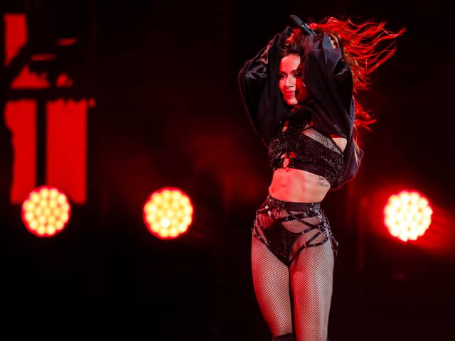 Brazilian singer Anitta performs during the 63rd Via del Mar International Song Festival in Via del Mar, Chile on February 29, 2024. (Photo by Javier TORRES / AFP) (Photo by JAVIER TORRES/AFP via Getty Images)