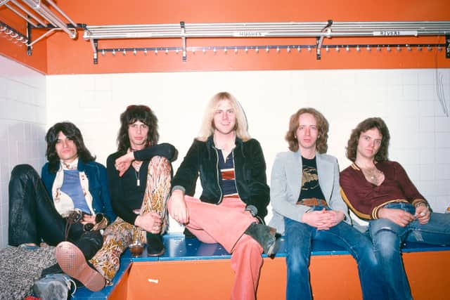 Aerosmith US tour in 1975, Sports Arena, San Diego, CA, US, 17th December 1975. (Photo by David Tan/Shinko Music/Getty Images)
