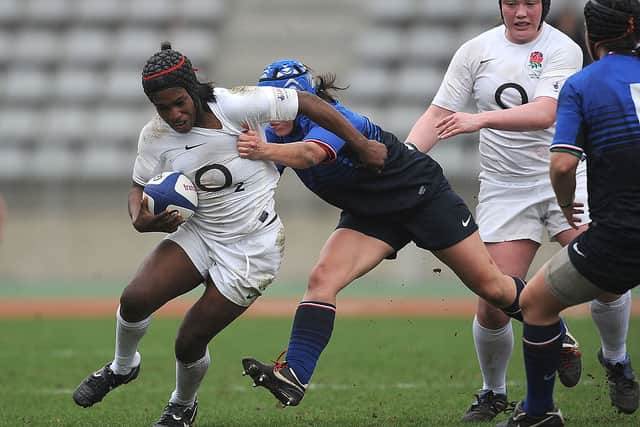 Maggie Alphonsi during 2012 Six Nations