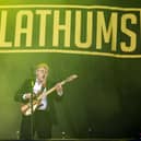 Lead singer The Lathums Alex Moore performs on the main stage during the TRNSMT Festival at Glasgow Green on July 08, 2022 in Glasgow, Scotland. (Photo by Jeff J Mitchell/Getty Images)