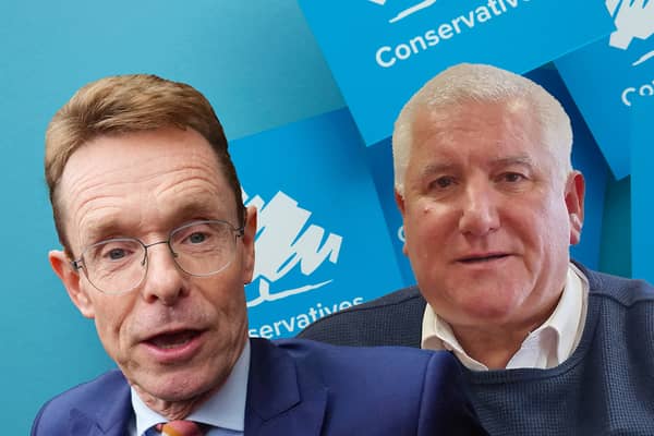 West Midlands Tories: mayoral candidate Andy Street, left, and Dudley leader Patrick Harley, right. Credit: Mark Hall/Getty/NationalWorld
