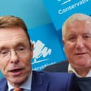West Midlands Tories: mayoral candidate Andy Street, left, and Dudley leader Patrick Harley, right. Credit: Mark Hall/Getty/NationalWorld