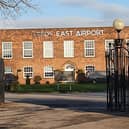 Two men have been rushed to hospital after the plane they were in crashed at East Leeds Airport - formerly a RAF Church Fenton airfield. (Photo: the_beer_boffin/Google)