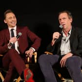 Tom Hiddleston and Hugh Laurie attend ATAS/SAG Panel and Screening of The Night Manager in 2016. Picture: Jesse Grant/Getty Images for AMC