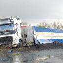 The M6 has been closed northbound following a collision involving a HGV. (Credit: National Highways)