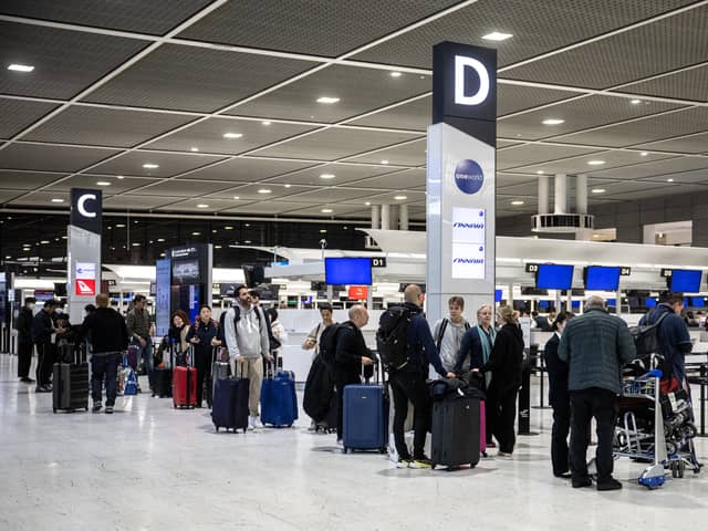UK holidaymakers have been issued an urgent hand luggage warning to “avoid unnecessary delays” at UK airports this summer. (Photo: AFP via Getty Images)