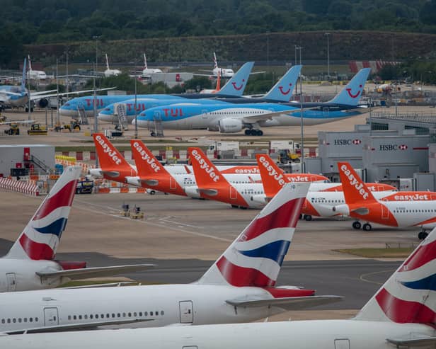 Major airlines including Jet2, easyJet, TUI, Ryanair, and Wizz Air issue guidance on how early holidaymakers should arrive at UK airports for check-in. (Photo: Getty Images)