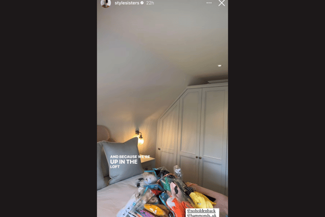 The Style Sisters took to Instagram stories to show off Amanda Holden's dressing room (Photo: @StyleSisters/Instagram)
