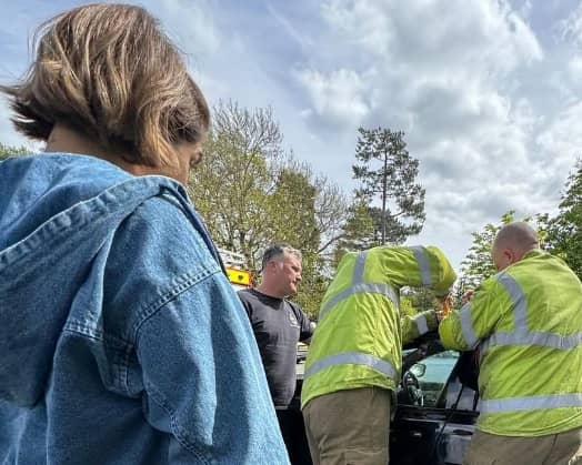'Love Island' star Malin Andersson had to call firefighters to rescue her two-year-old daughter Xaya after she became trapped in her car. Photo by Instagram/missmalinsara.