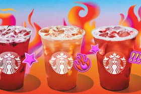 Starbucks has launched its spicy lemonade refreshers beverages in three tropical flavours. Photo by Starbucks.