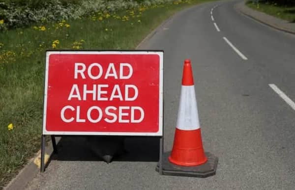 The A46 has been shut following a multi-vehicle crash