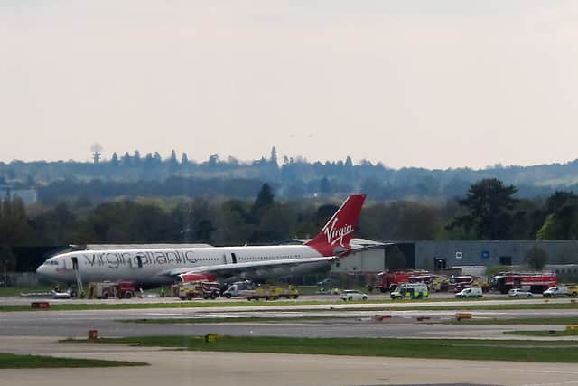 A Virgin Atlantic flight from JFK Airport to London Heathrow was cancelled after a car smashed into the plane’s engine on the runway. (Photo: Getty Images)