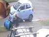 Caught on CCTV: Pensioner knocked down by e-scooter riding on pavement is left 'badly injured'