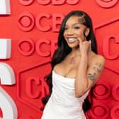 US rapper GloRilla attends the 2024 Country Music Television (CMT) Awards at the Moody Center in Austin, Texas, on April 7, 2024. (Photo by SUZANNE CORDEIRO / AFP)