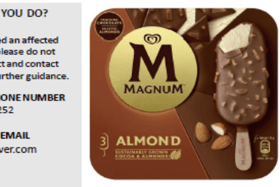 Unilever has recalled Magnum Almond Ice Cream Sticks over a possible health risk