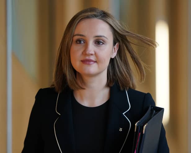 Scottish net zero secretary Mairi McAllan also announced a new package of climate action measures to support Scotland's "just transition to net zero" (Photo: Andrew Milligan/PA Wire)