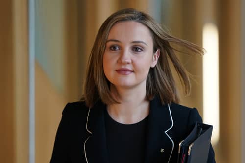 Scottish net zero secretary Mairi McAllan also announced a new package of climate action measures to support Scotland's "just transition to net zero" (Photo: Andrew Milligan/PA Wire)